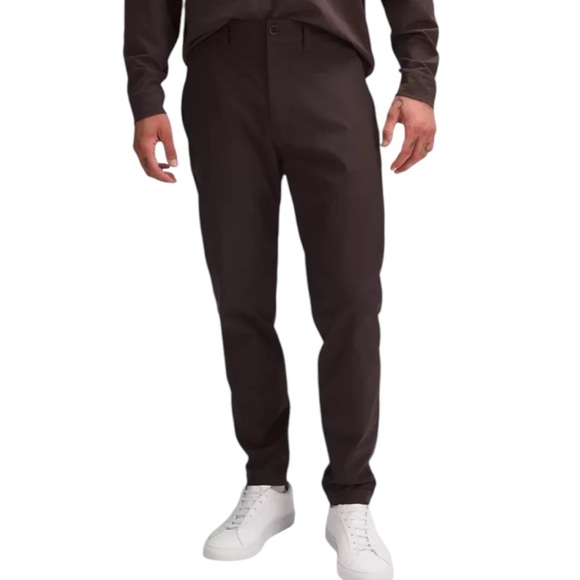 LULULEMON ATHLETICA Men’s Slim-Tapered Heavy Twill Trousers - Picture 1 of 16